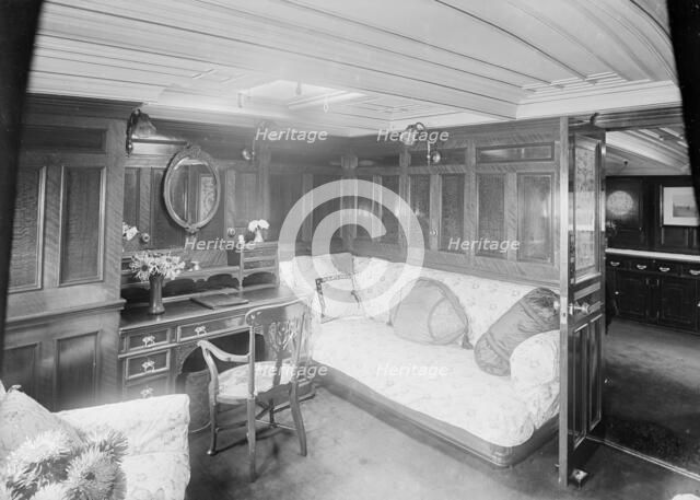 Interior of boudoir on 'Venetia', 1920. Creator: Kirk & Sons of Cowes.