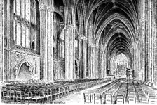 Interior of Bristol Cathedral, 1908-1909.Artist: W Gilliard