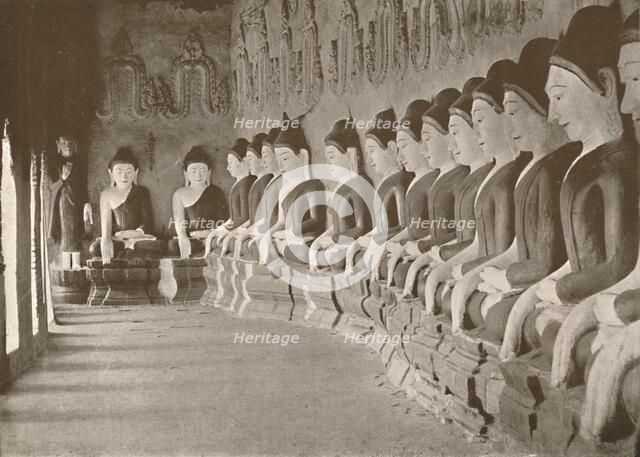 'Interior of Buddhist Temple, Sagaing', 1900. Creator: Unknown.
