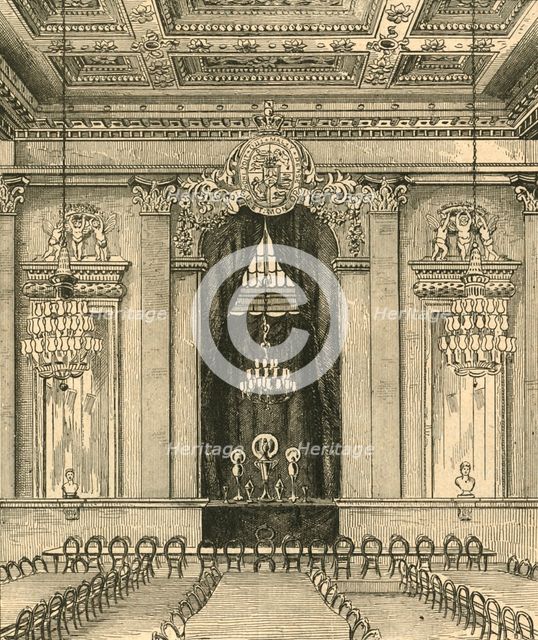 'Interior of Goldsmith's Hall, 1876', (1897). Creator: Unknown.