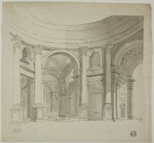 Interior of Domed Church, n.d. Creator: James Gandon