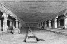 Interior of Dher Warra, Caves of Ellora 1834. Creator: George Cattermole