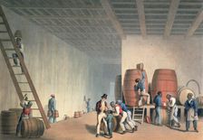 Interior of distillery, Antigua, 1823. Creator: William Clark