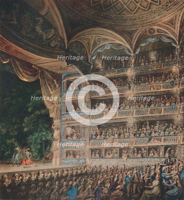 'Interior of Drury Lane Theatre', 1795, (1948). Creator: Edward Dayes.