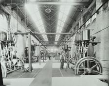 Interior of engine the house at Crossness Sewage Treatment Works, London, 1894