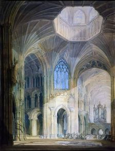 Interior of Ely Cathedral - North Transept and Chancel, 1797. Creator: JMW Turner
