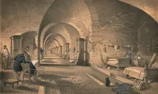 Interior of Fort Nicholas 1856. Artist: Edmund Walker