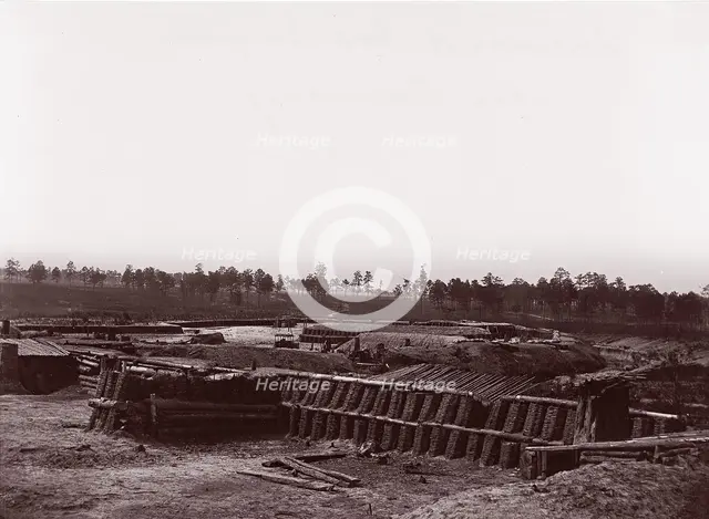 Interior of Fort Sedgwick, before Petersburg, 1861-65. Creator: Tim O'Sullivan.