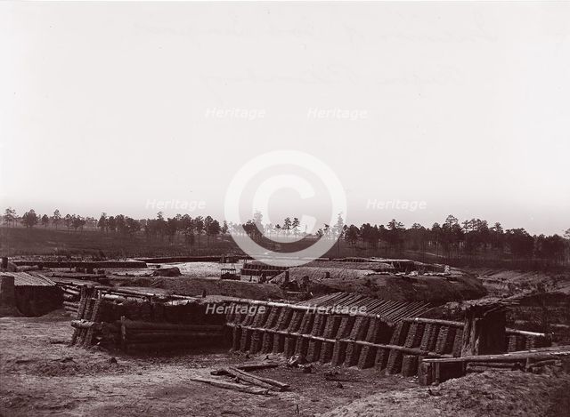 Interior of Fort Sedgwick, before Petersburg, 1861-65. Creator: Tim O'Sullivan.