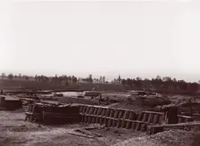 Interior of Fort Sedgwick, before Petersburg, 1861-65. Creator: Tim O'Sullivan