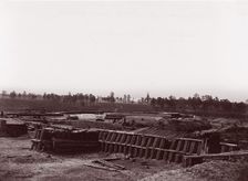 Interior of Fort Sedgwick, before Petersburg, 1861-65. Creator: Tim O'Sullivan