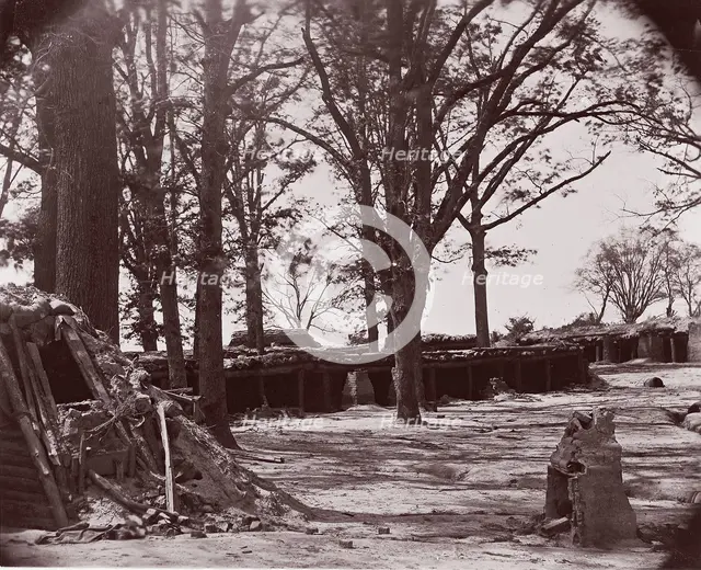 Interior of Fort Steadman, front of Petersburg, 1864. Creator: Tim O'Sullivan.