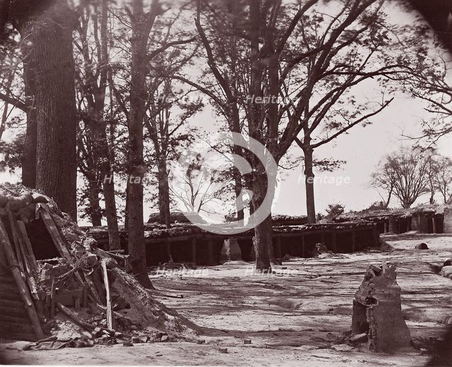 Interior of Fort Steadman, front of Petersburg, 1864. Creator: Tim O'Sullivan.