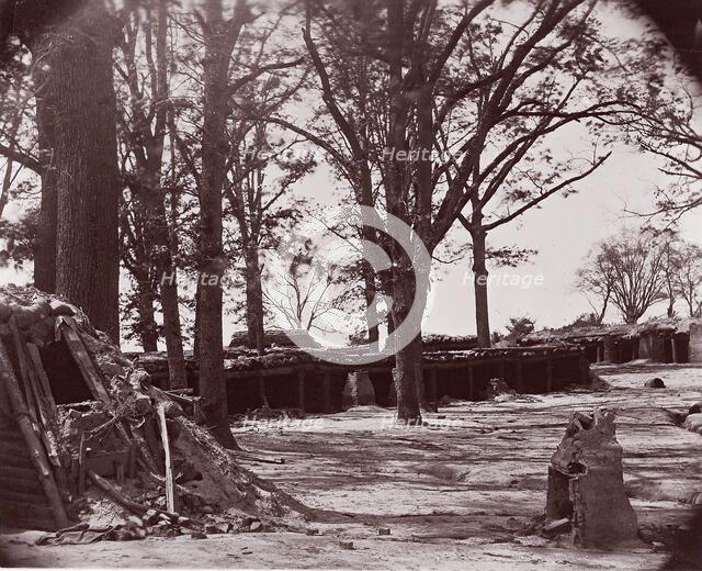 Interior of Fort Steadman, front of Petersburg, 1864. Creator: Tim O'Sullivan.