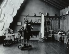 Interior of Frances Benjamin Johnston's studio at 1332 V St. NW, Washington, D.C..., c1900. Creator: Frances Benjamin Johnston