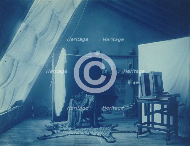 Interior of Frances Benjamin Johnston's studio at 1332 V St. NW, Washington, D.C..., c1900. Creator: Frances Benjamin Johnston.