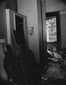 Interior of house being wrecked on Independence Avenue, Washington, D.C, 1942. Creator: Gordon Parks