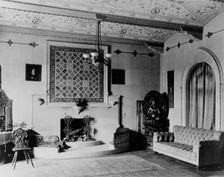 Interior of house designed by architect Jacques Benois Benedict..., Denver, Colorado, c1903 - 1923. Creator: Frances Benjamin Johnston