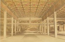 Interior of Hongwanji Temple, Kyoto. The Cathedral of the Shinshu Sect., 1897. Creator: Ogawa Kazumasa