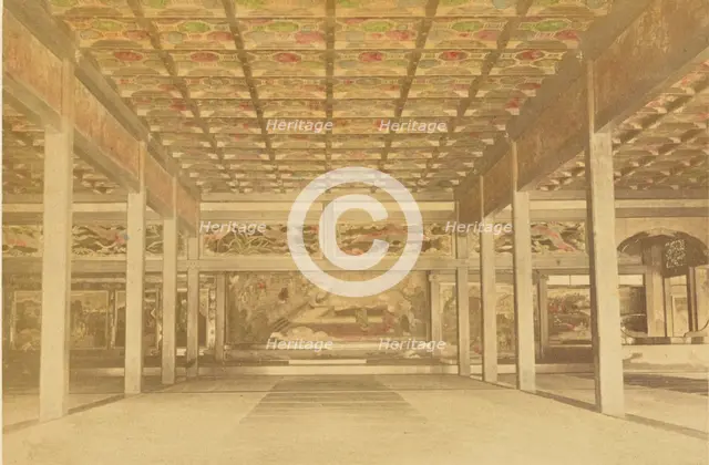 Interior of Hongwanji Temple, Kyoto. The Cathedral of the Shinshu Sect., 1897. Creator: Ogawa Kazumasa.