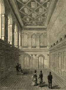 Interior of Haberdashers Hall, 1876 (1897). Creator: Unknown