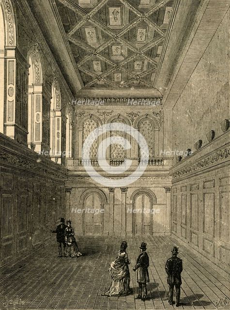 'Interior of Haberdashers' Hall, 1876', (1897). Creator: Unknown.