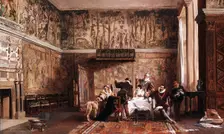 Interior of Haddon Hall 19th century. Artist: Laslett John Pott