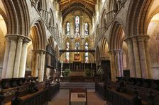 Interior of Hexham Abbey, Northumberland, 2010. Creator: Peter Thompson