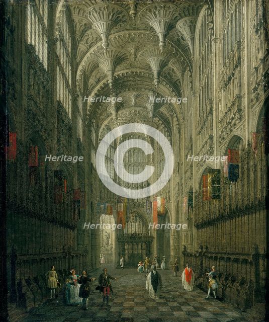 'Interior of Henry VII's Chapel, Westminster Abbey', c1750. Creator: Canaletto.