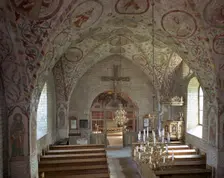 Interior of Husaby Church, Sweden. Creator: Göran Algård