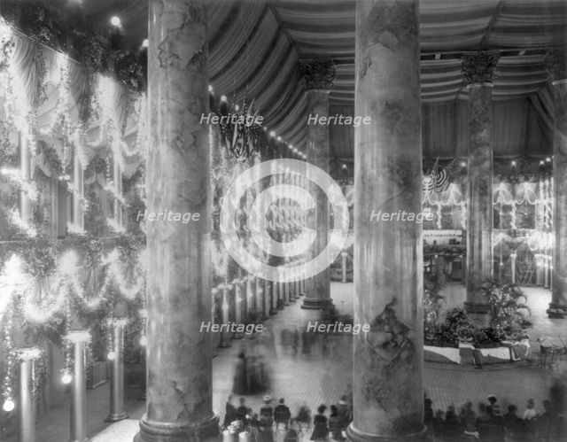 Interior of inaugural ballroom, c1901. Creator: Frances Benjamin Johnston.