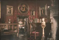 Interior of J.P. Morgan's library, ca. 1912. Creator: Arnold Genthe