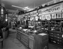 Interior of James Smith and Sons Umbrella Shop, London, 1986. Artist: Paul Barkshire