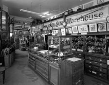 Interior of James Smith and Sons Umbrella Shop, London, 1986. Artist: Paul Barkshire