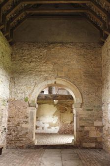 Interior of Odda's Chapel, Deerhurst, Gloucestershire, 2010