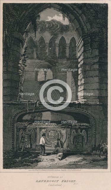 'Interior of Lanercost Priory. Cumberland', 1814. Artist: John Greig.