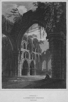 Interior of Lanercost Priory, Cumberland 1814. Artist: John Greig