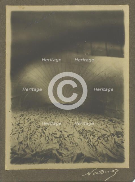 Interior of Le Géant Inflating, 1863. Creator: Nadar.