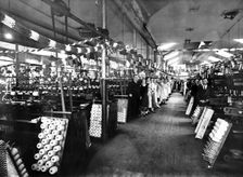 Interior of Litton Mill, Derbyshire, 1933. Creator: Unknown