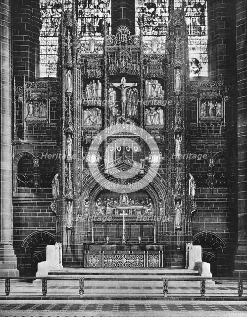 Interior of Liverpool Cathedral, 1924-1926.Artist: Stewart Bale