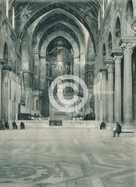 Interior of Monreale Cathedral, Sicily, Italy, 1927. Artist: Eugen Poppel.