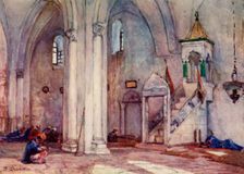 Interior of Mosque at Samaria 1902. Creator: John Fulleylove