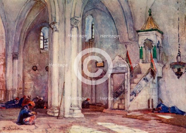 'Interior of Mosque at Samaria', 1902. Creator: John Fulleylove.