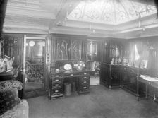 Interior of main saloon on steam yacht Venetia 1920. Creator: Kirk & Sons of Cowes