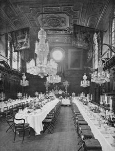 Interior of Mercers Hall, City of London, c1910 (1911). Artist: Sandell Ltd