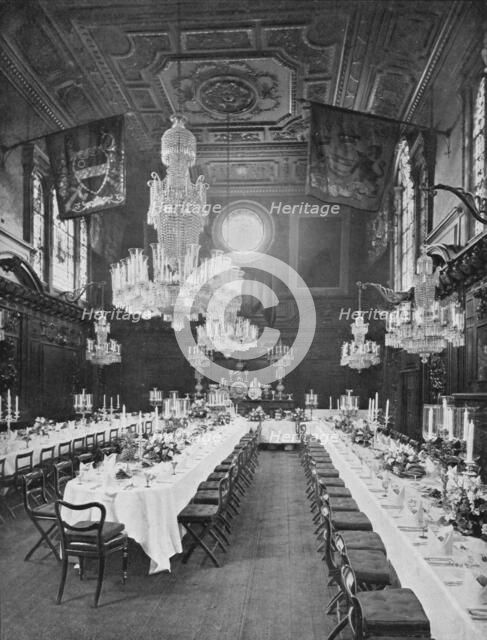 Interior of Mercers' Hall, City of London, c1910 (1911). Artist: Sandell Ltd.