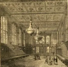 Interior of Merchant Taylors Hall 1897. Creator: Unknown