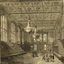 Interior of Merchant Taylors Hall 1897. Creator: Unknown