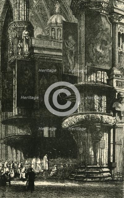 'Interior of Milan Cathedral', 1890.   Creator: Unknown.