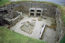 Interior of Neolithic Hut